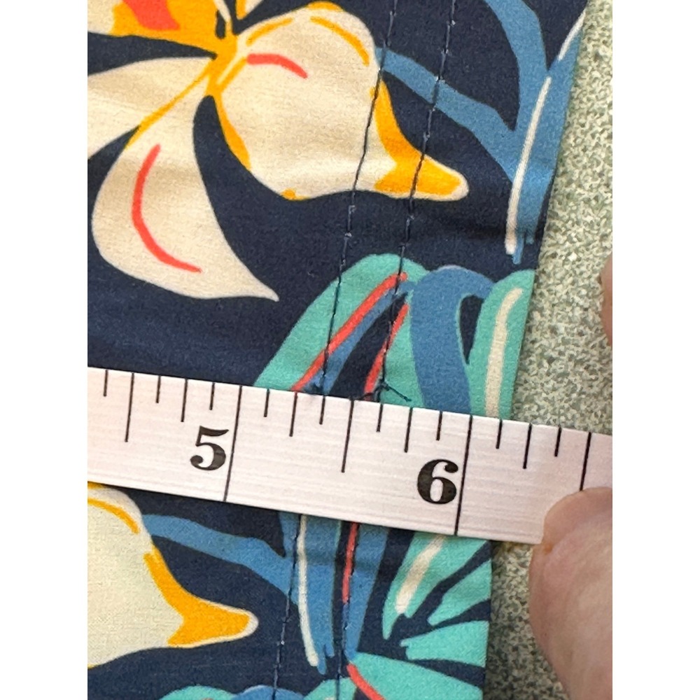 Quiksilver Mens Tropical Floral Swim Trunks Navy Blue Yellow 2XL QSM15VL049 NWT - Picture 3 of 12
